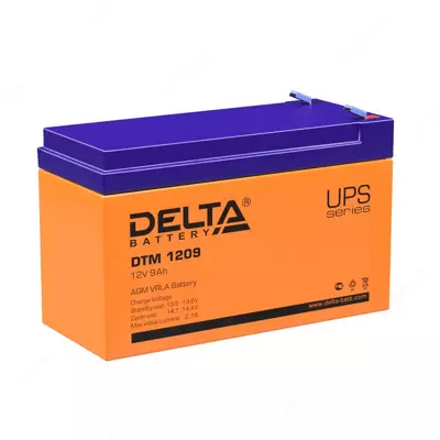Аккумуляторная батарея для ИБП/UPS Delta DTM1209 (12 вольт 9 а/ч)